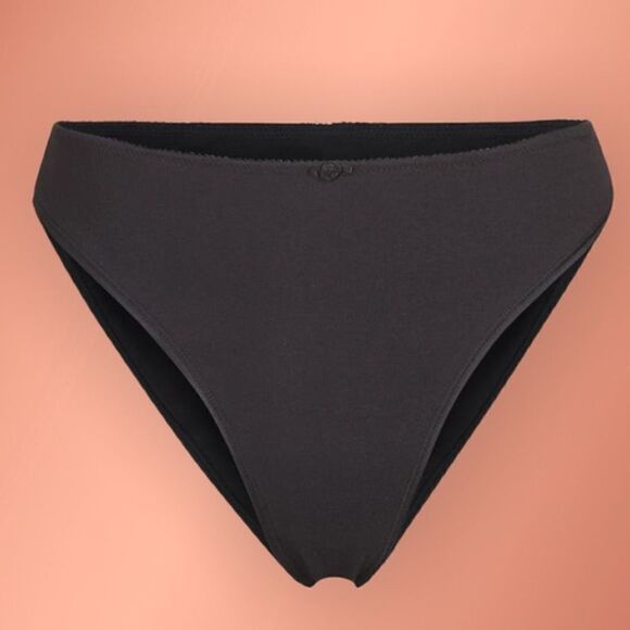 SKIMS Pointelle Logo Briefs/ SOOT - Picture 1 of 3